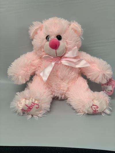 Its A Girl Bear - Cute Addition To Your Baby Girl Bouquet