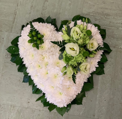 Small Heart Green And White - 12 inch Heart
Colour Can Be Chosen By Customer