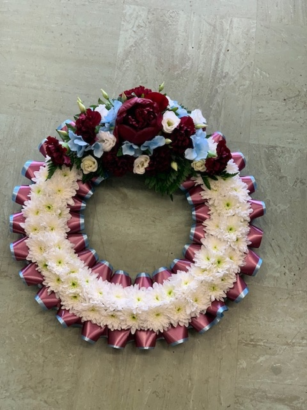 Claret And Blue Wreath